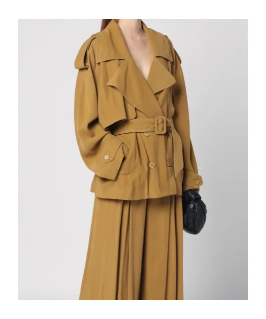 Double-Breasted Short Windbreaker