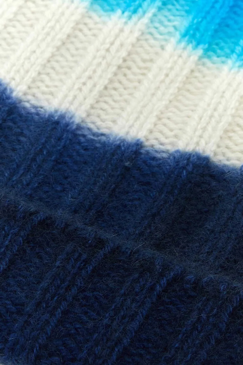 Tie-Dyed Chunky Ribbed-Knit Beanie