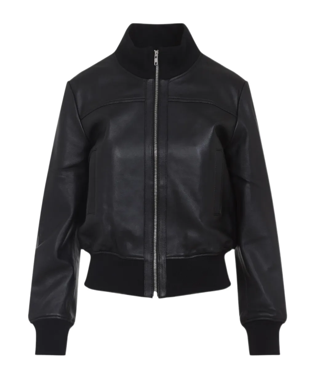 Long Sleeve Leather Jacket