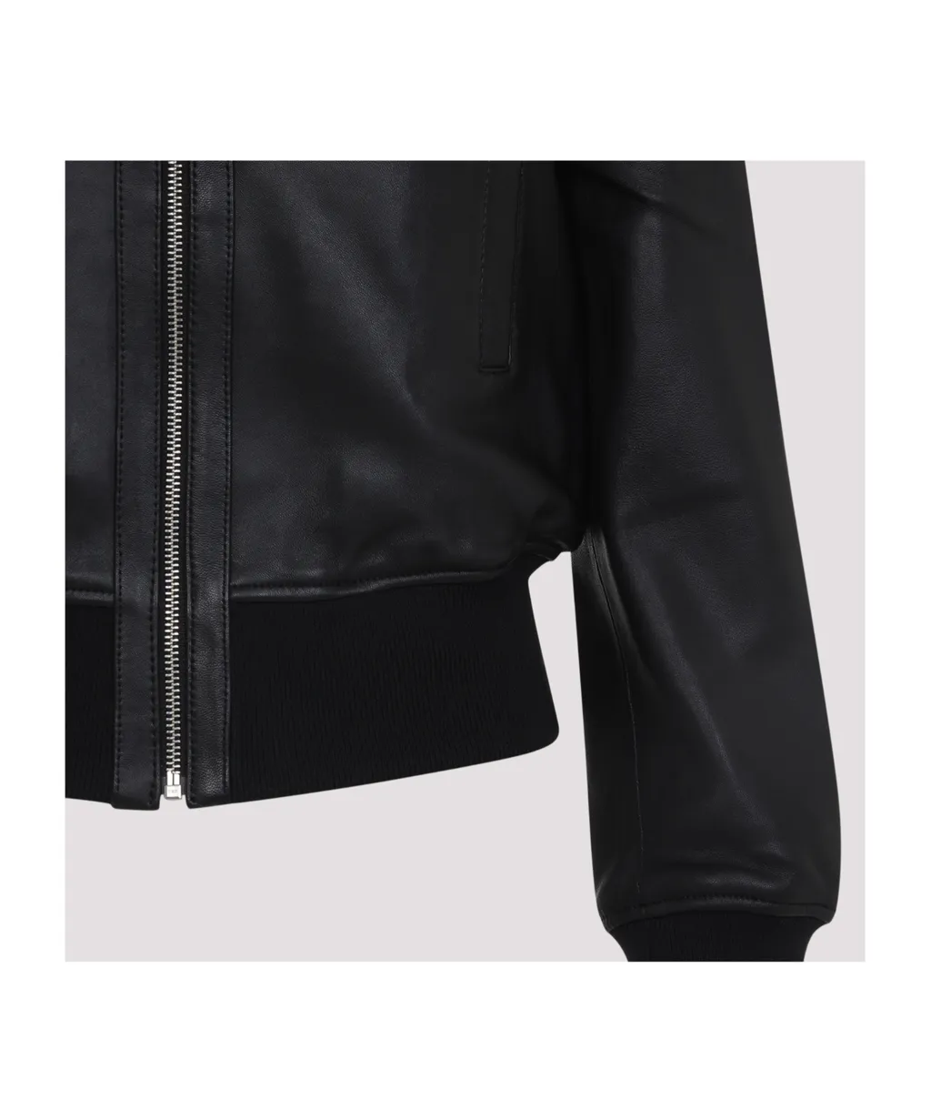 Long Sleeve Leather Jacket