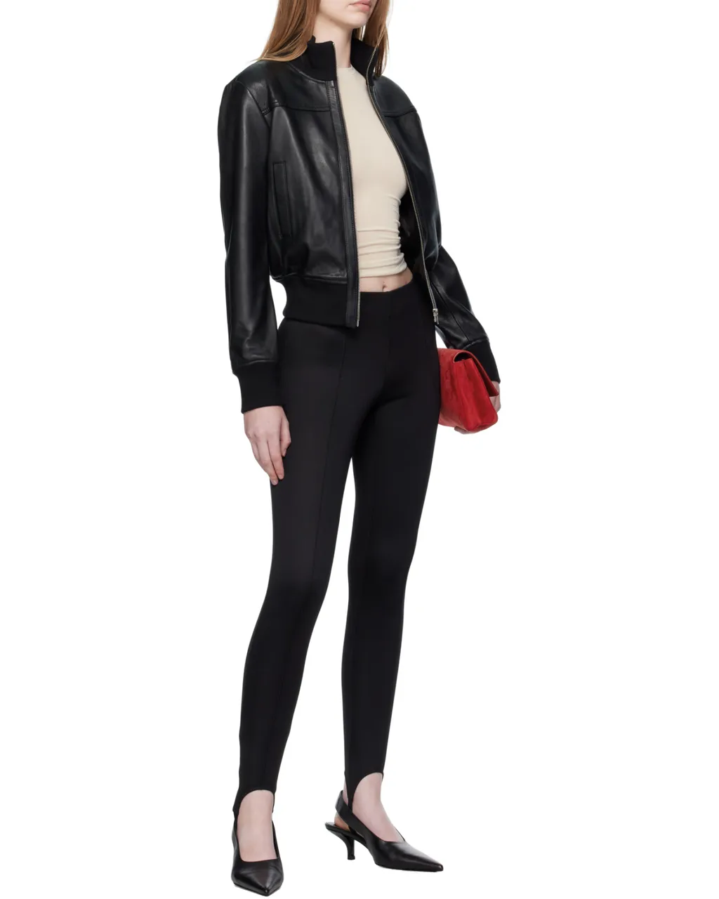 Long Sleeve Leather Jacket