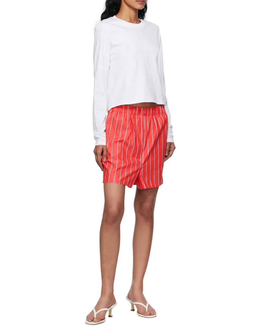 Lui Striped Cotton-Poplin Shorts