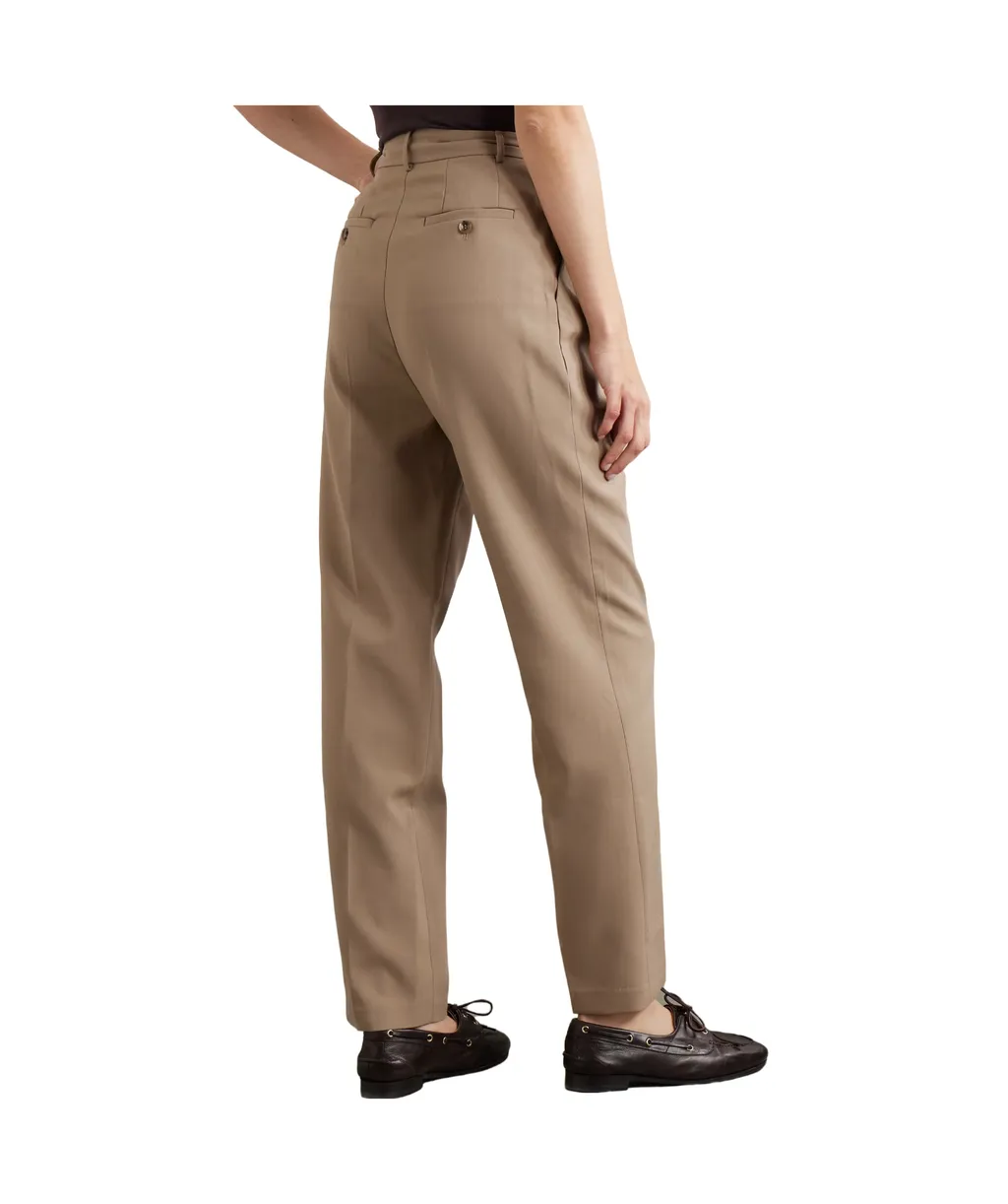 Bea Pleated Tapered-Leg Pants