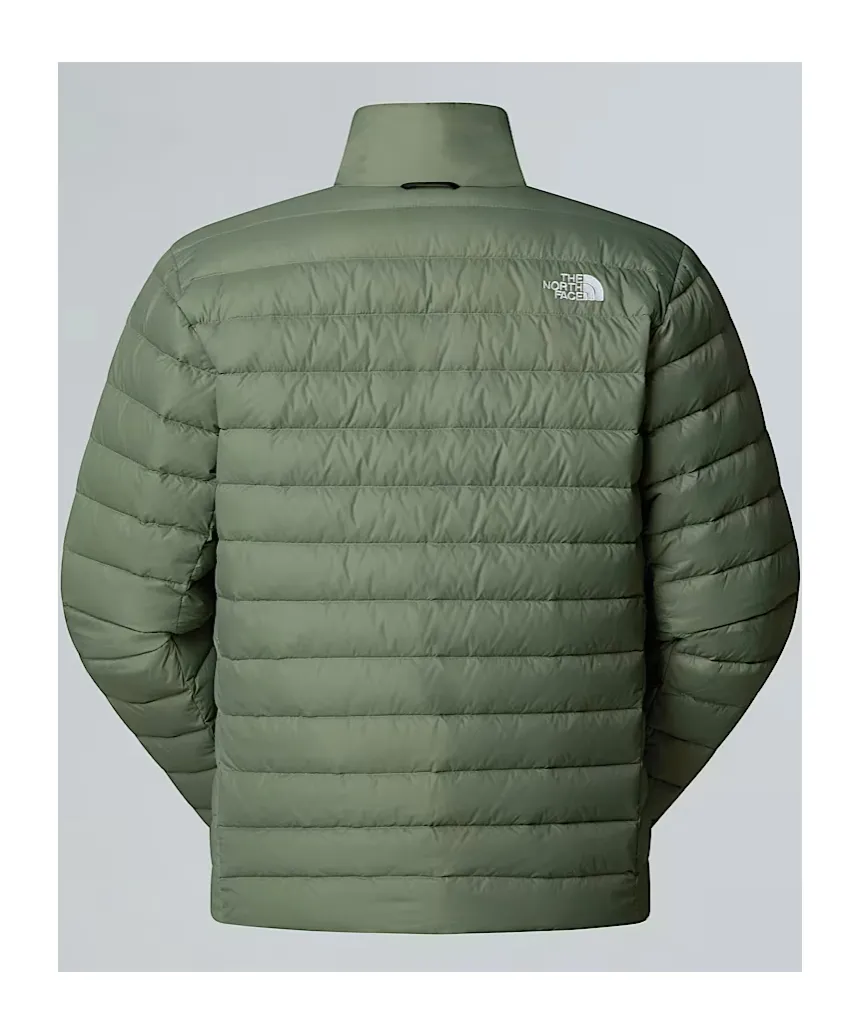 Logo Embroidered Zipped Down Jacket