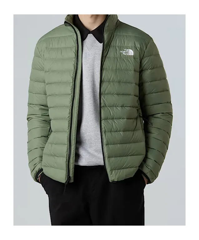 Logo Embroidered Zipped Down Jacket