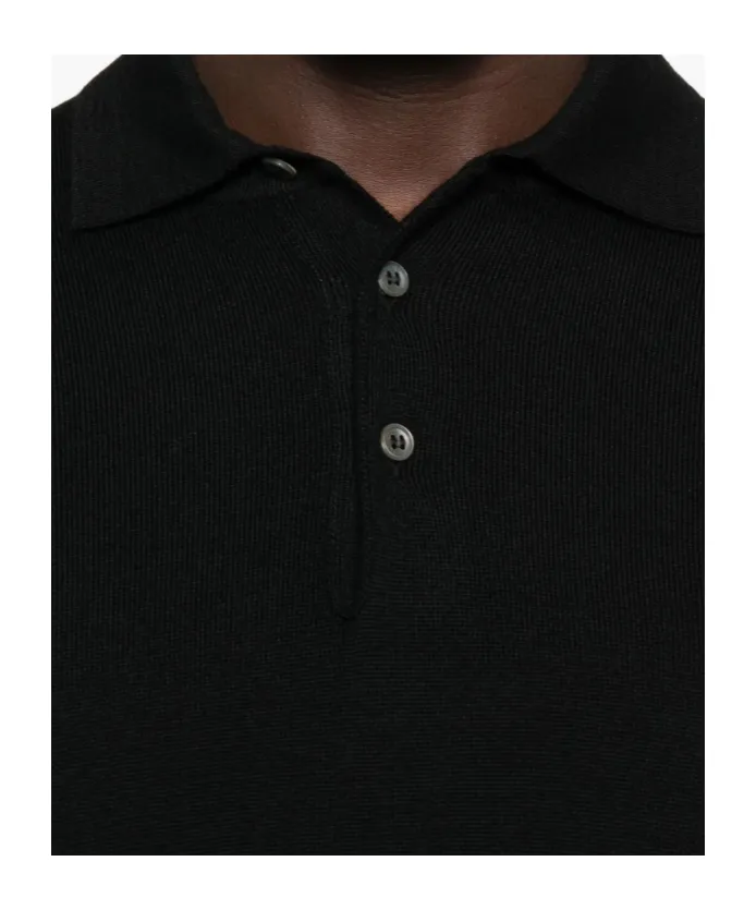 Long-Sleeved Polo Shirt