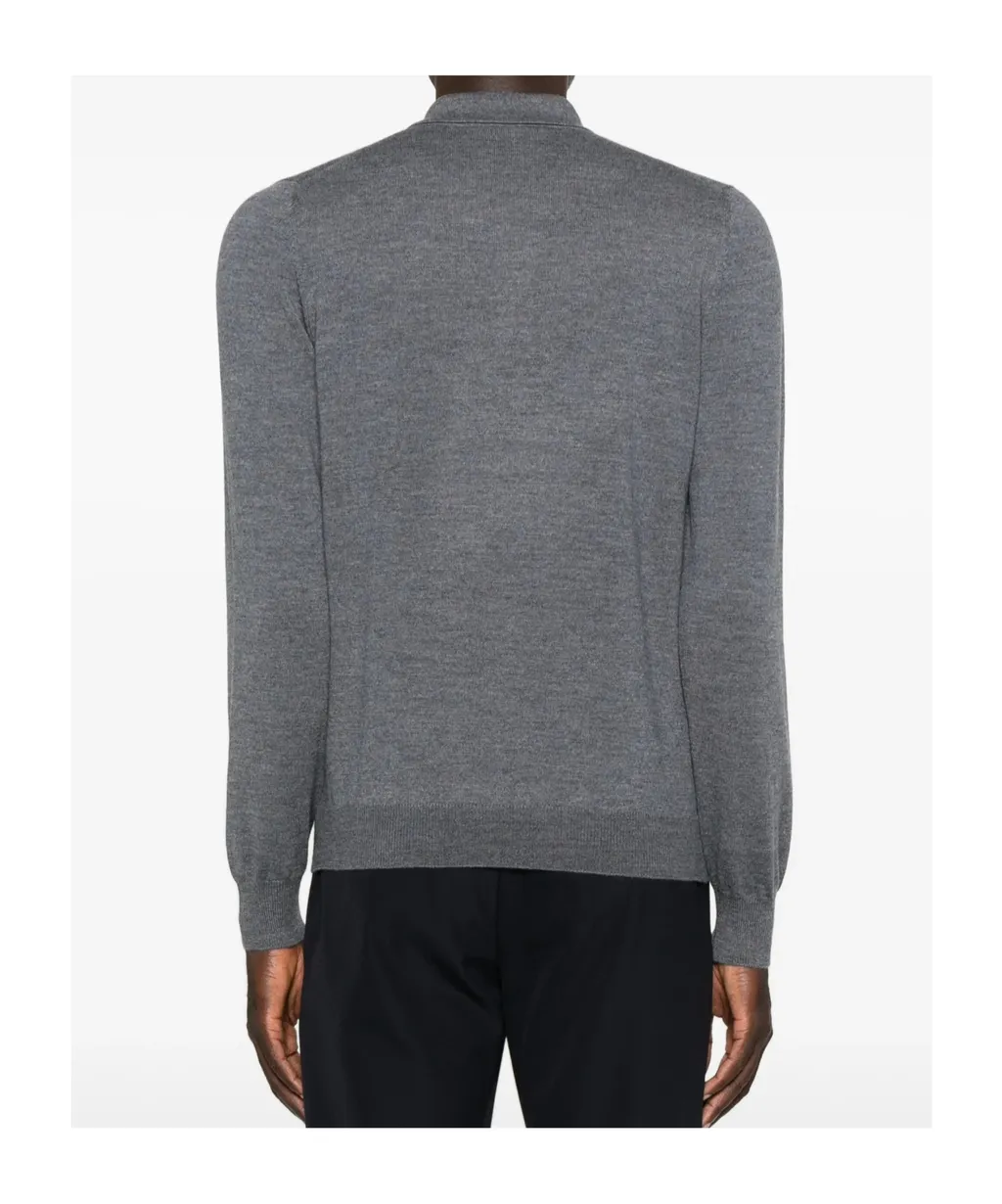 Long-Sleeved Polo Shirt