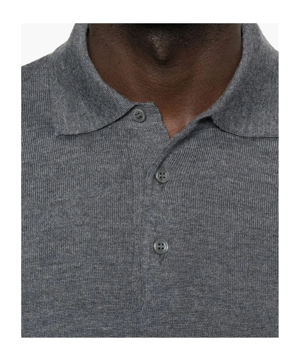 Long-Sleeved Polo Shirt