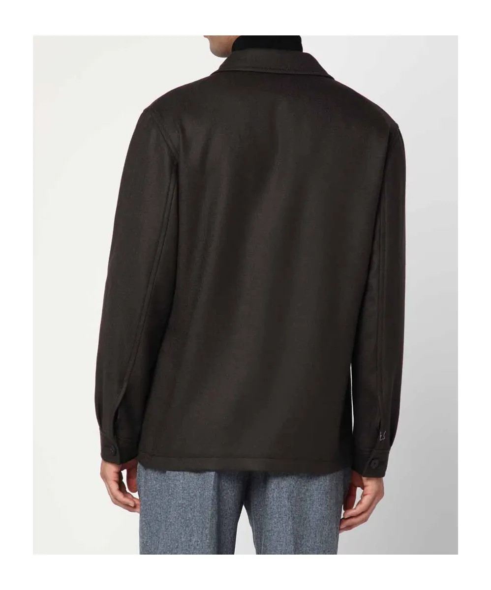 Diagonal Long Sleeved Overshirt