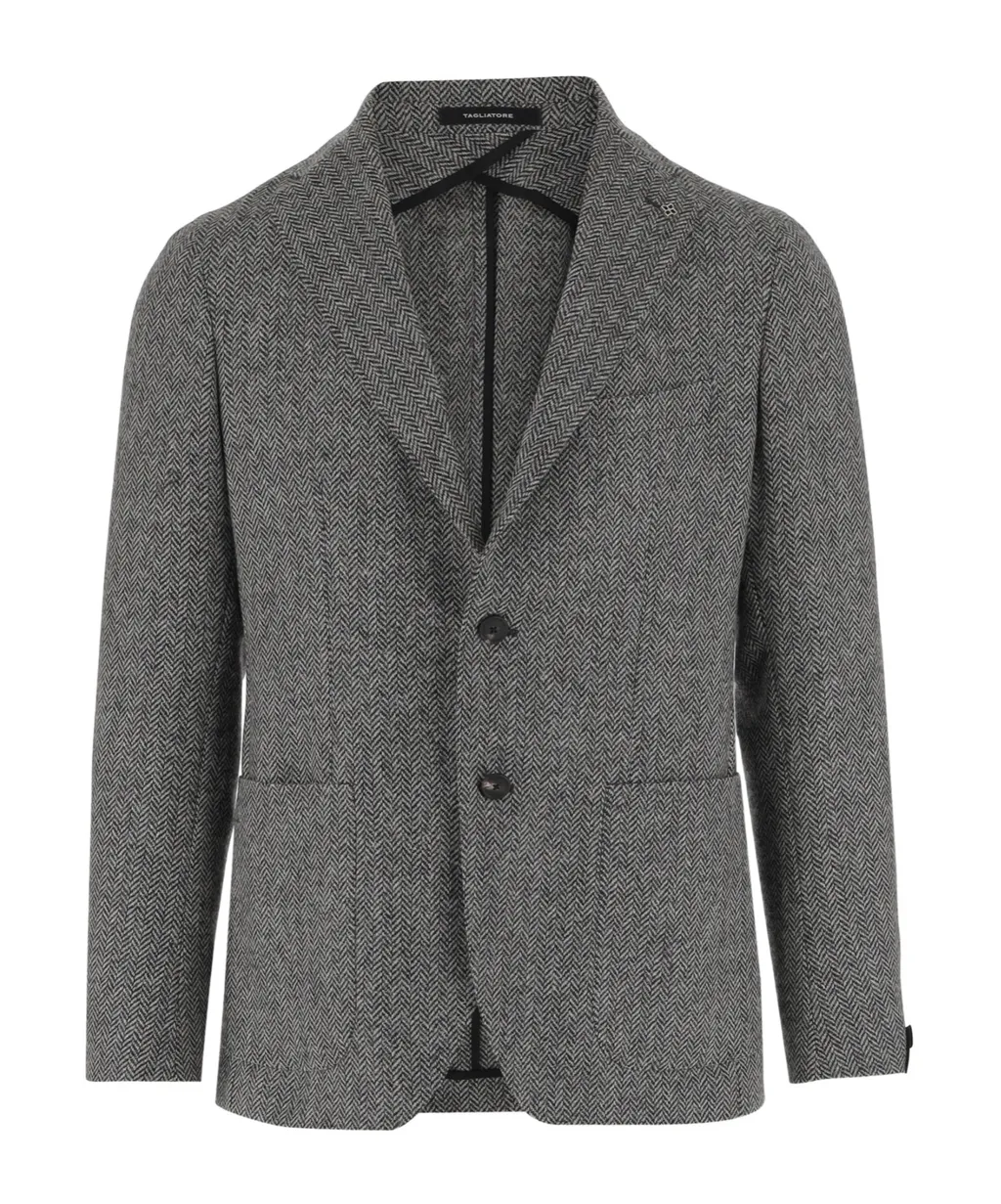 Tweed Single-Breasted Jacket