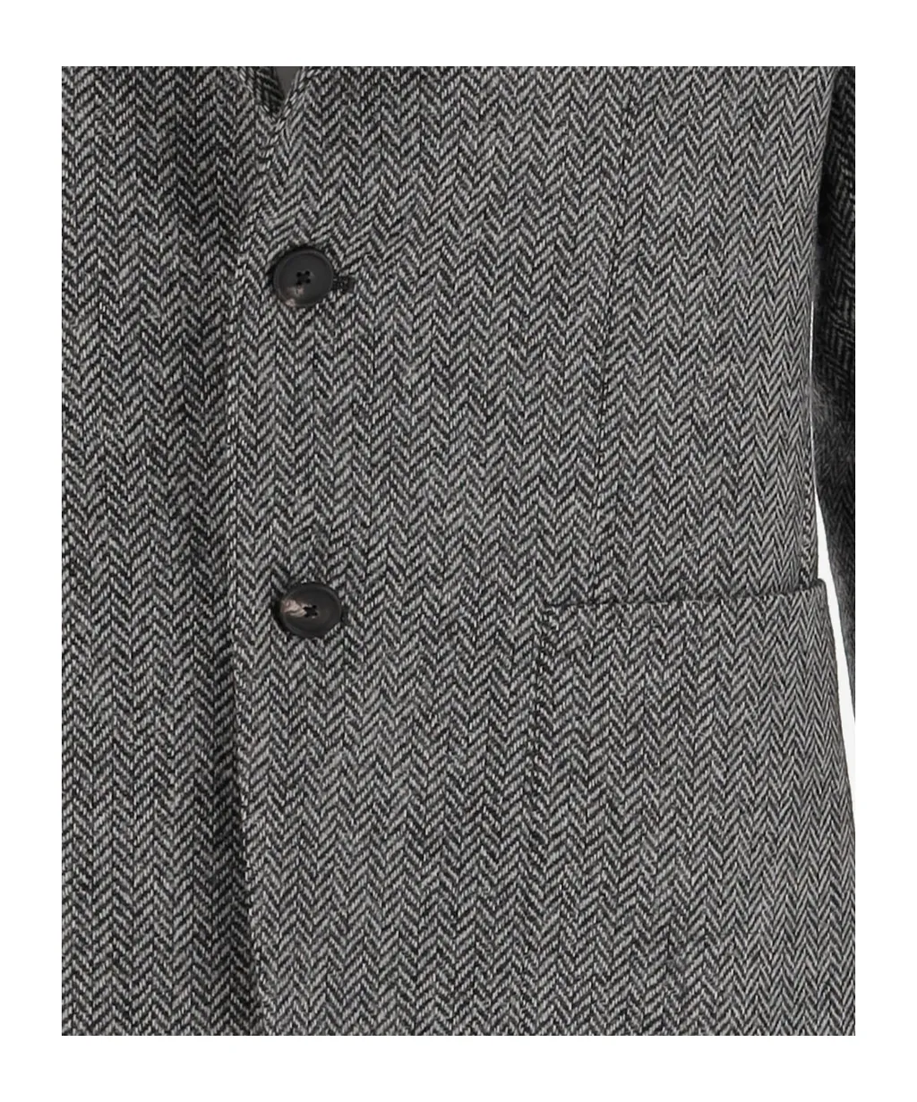 Tweed Single-Breasted Jacket