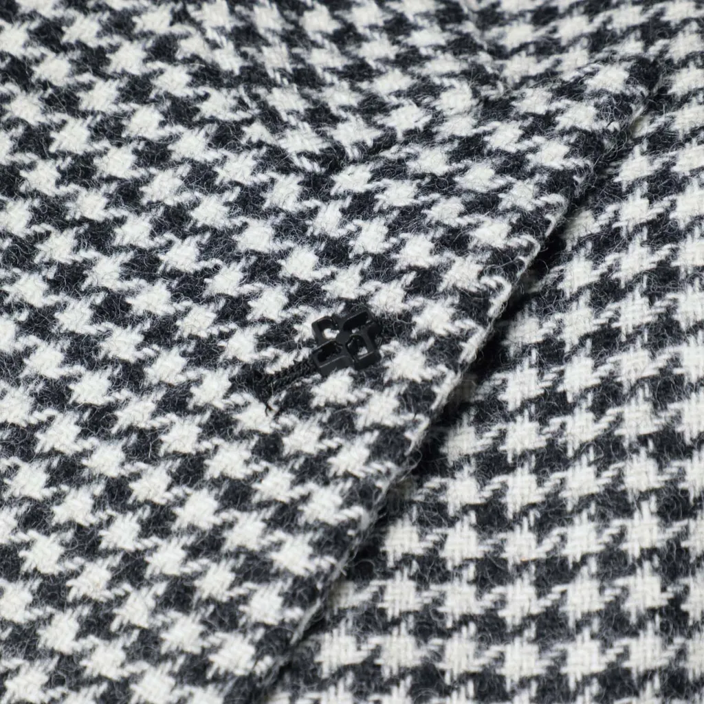 Houndstooth Double-Breasted Jacket
