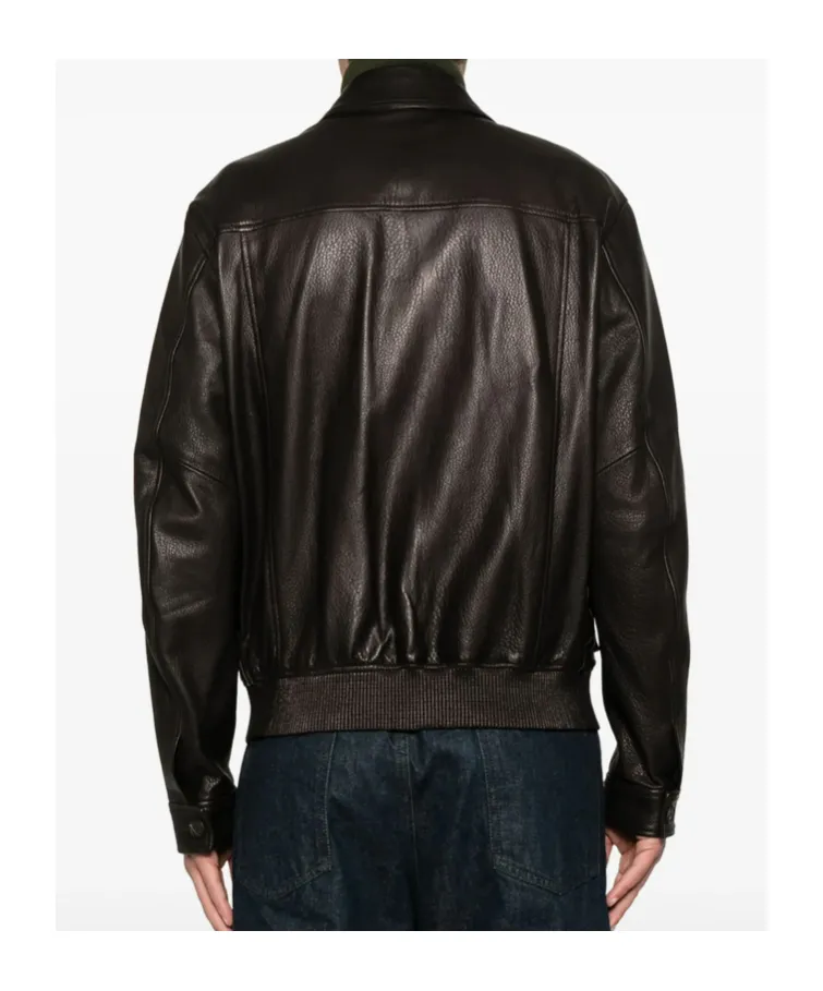 Long Sleeve Leather Jacket