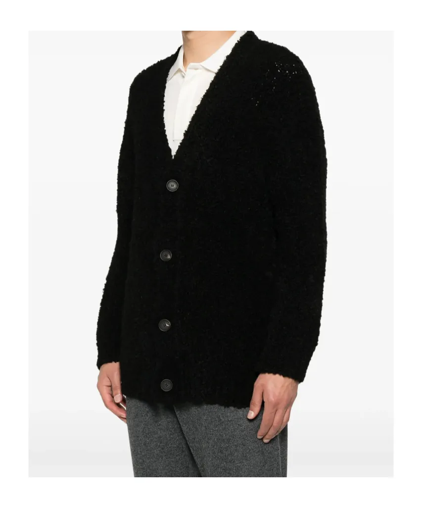 Long-Sleeved Knitted Cardigan