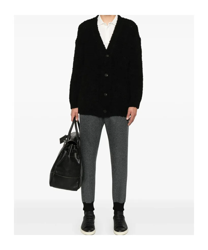 Long-Sleeved Knitted Cardigan
