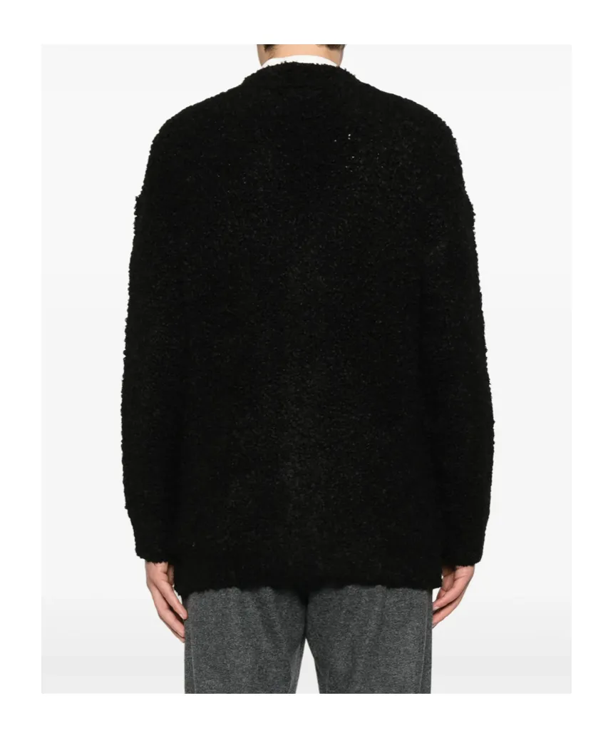 Long-Sleeved Knitted Cardigan