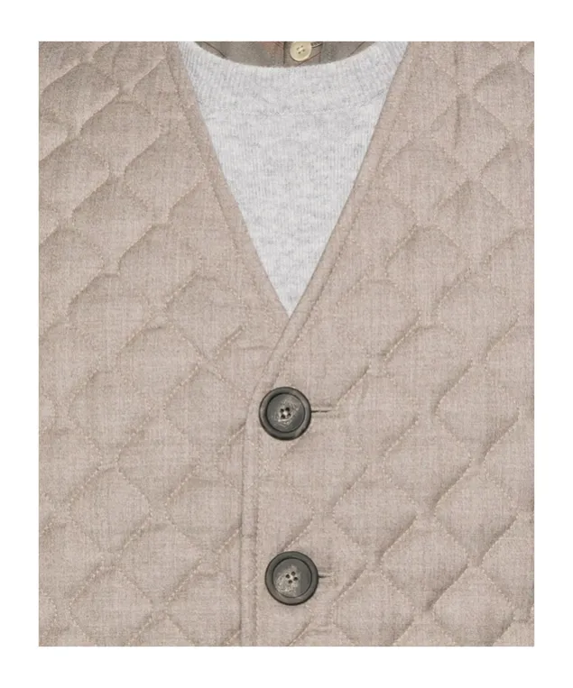 V-Neck Quilted Vest