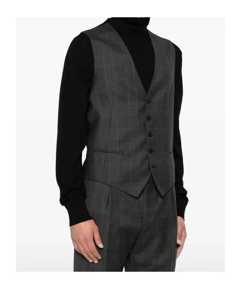 Button Suit Vest