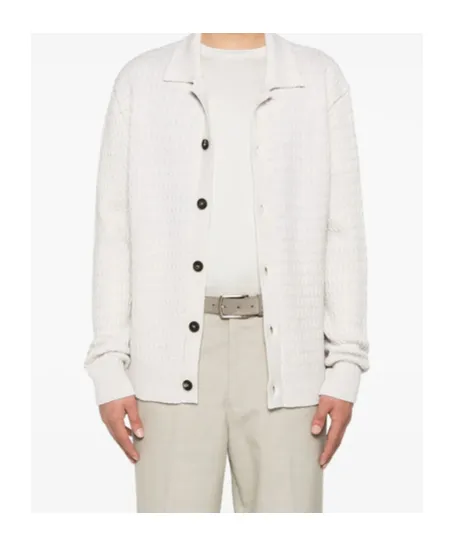 Long-Sleeved Knitted Cardigan