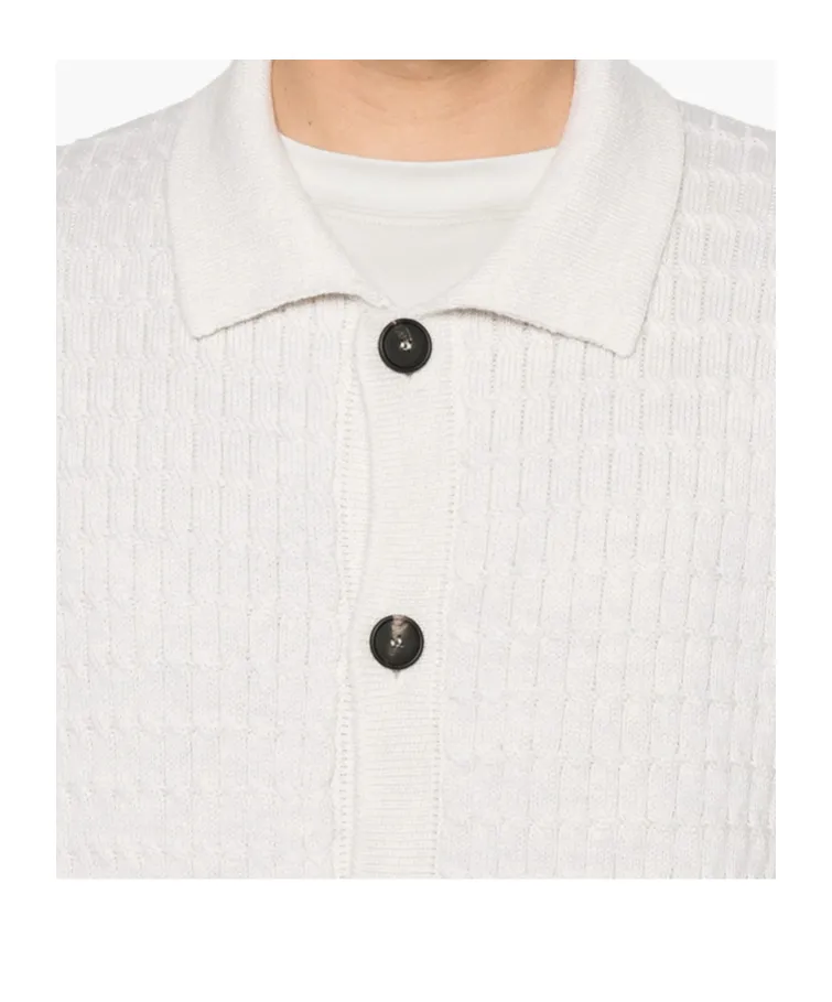 Long-Sleeved Knitted Cardigan