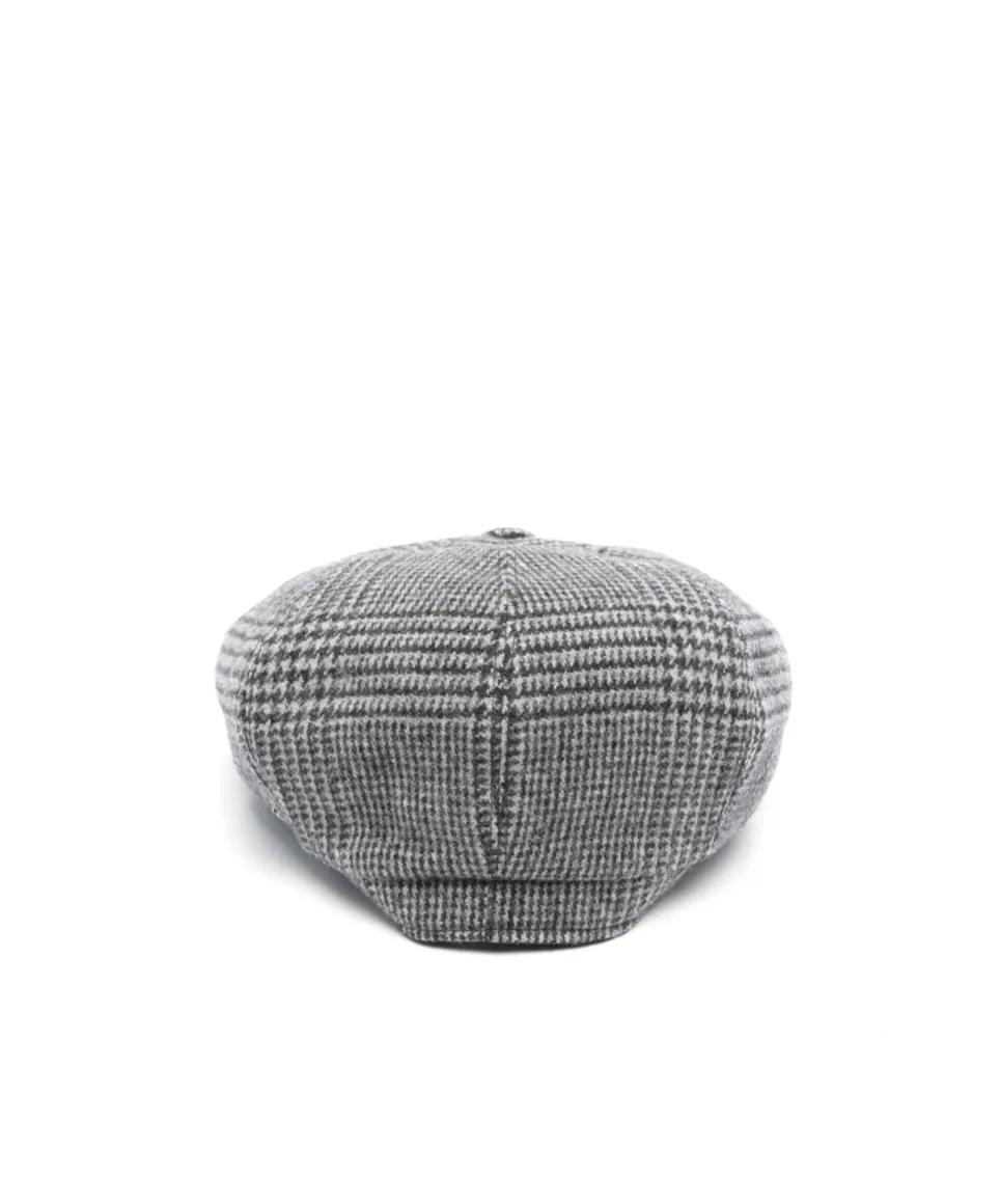 Checked Baker Boy Hat