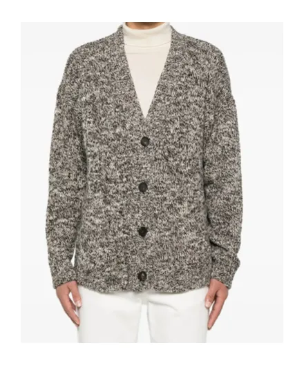 Long-Sleeved Knitted Cardigan
