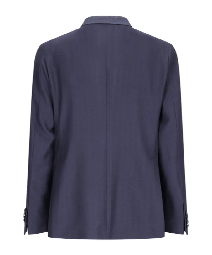 Herringbone Two-Button Blazer