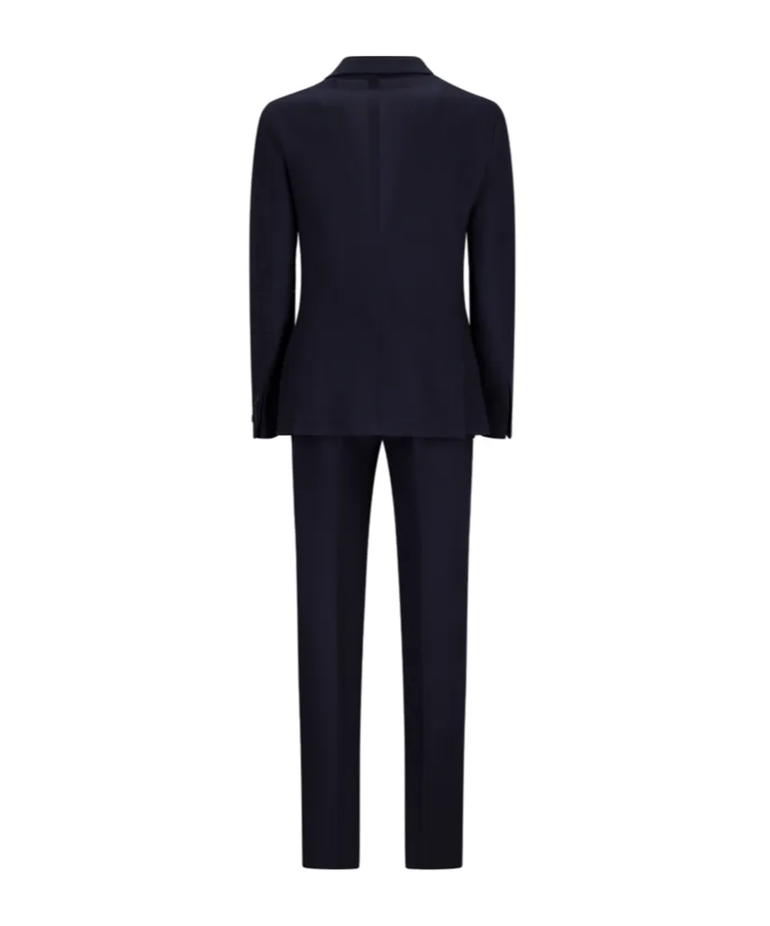 Single-Breasted Textured Suit