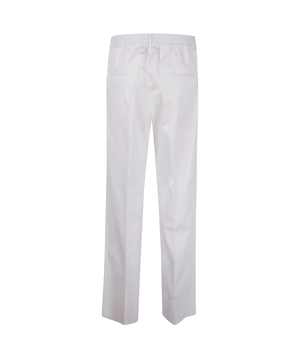 Cotton Straight-Leg Trousers