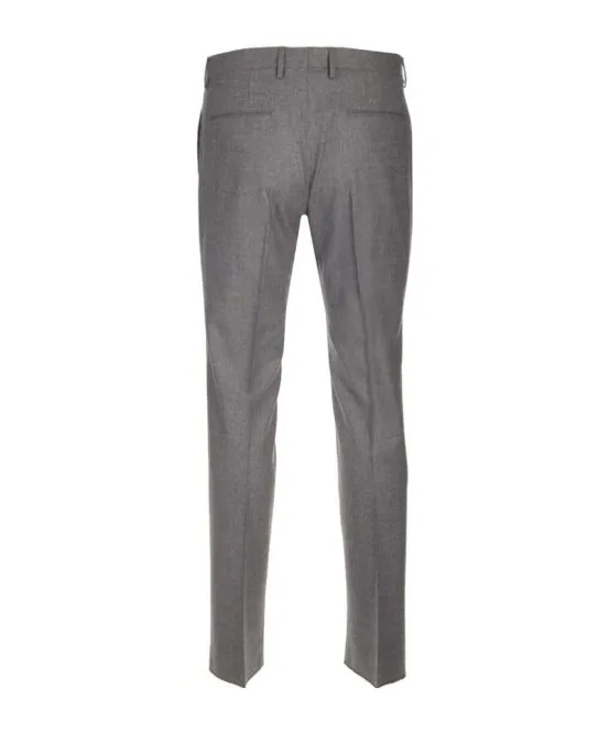 Pleated Straight-Leg Trousers