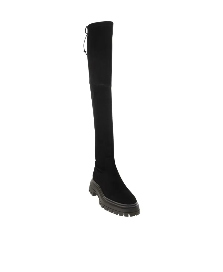 Tie-Fastened Thigh High Boots