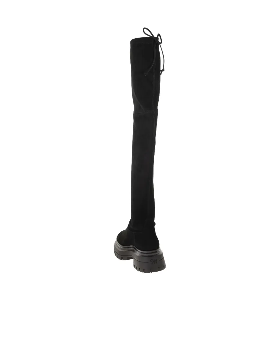 Tie-Fastened Thigh High Boots