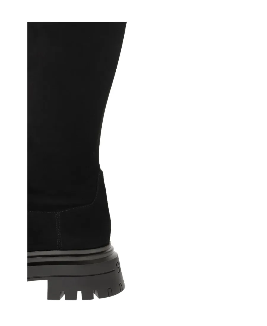 Tie-Fastened Thigh High Boots