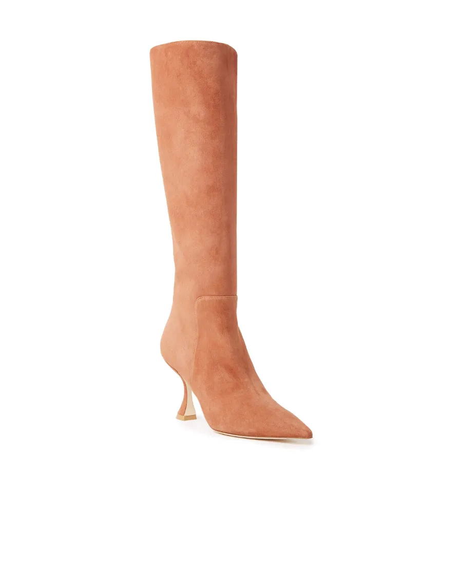 Pointed-Toe High-Heel Boots