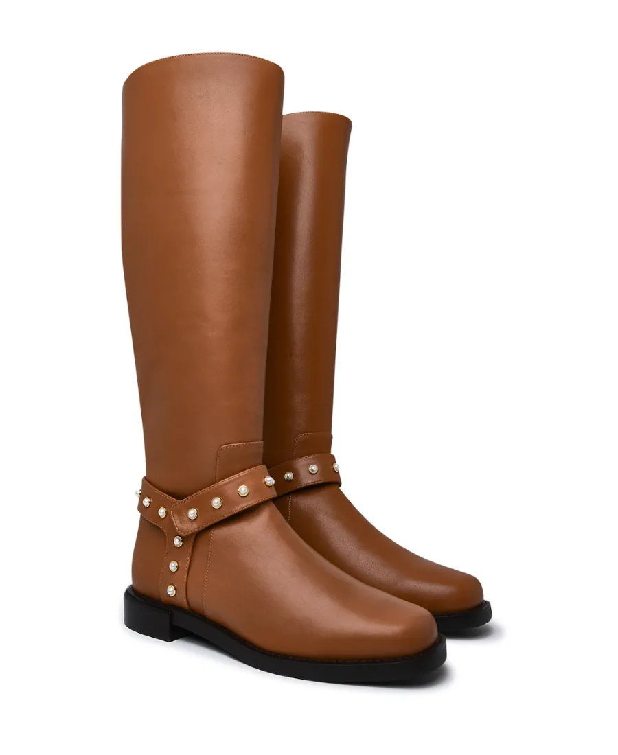 Round Head Zipper Boots