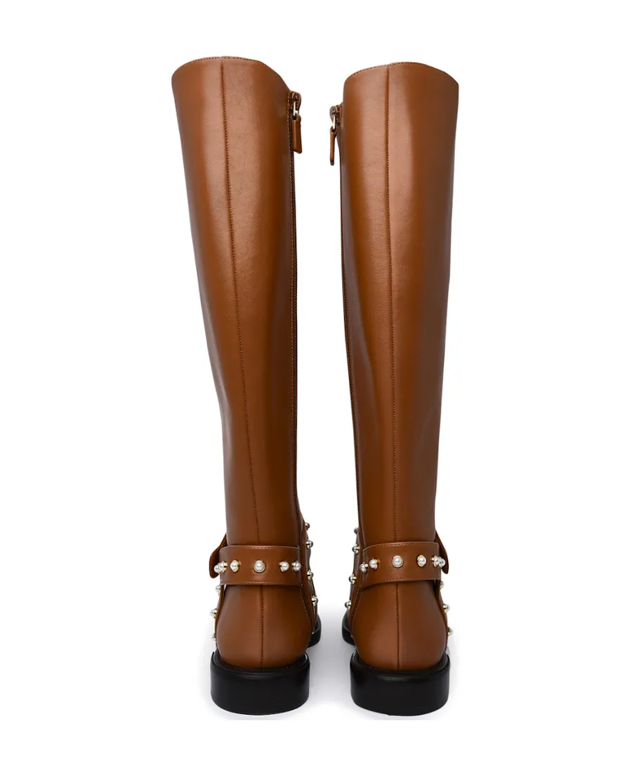 Round Head Zipper Boots