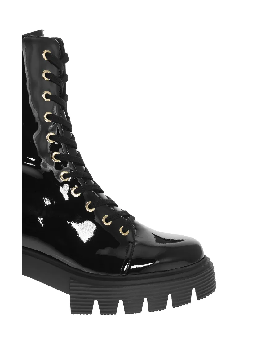 Ankle Lace-Up Fastening Boots