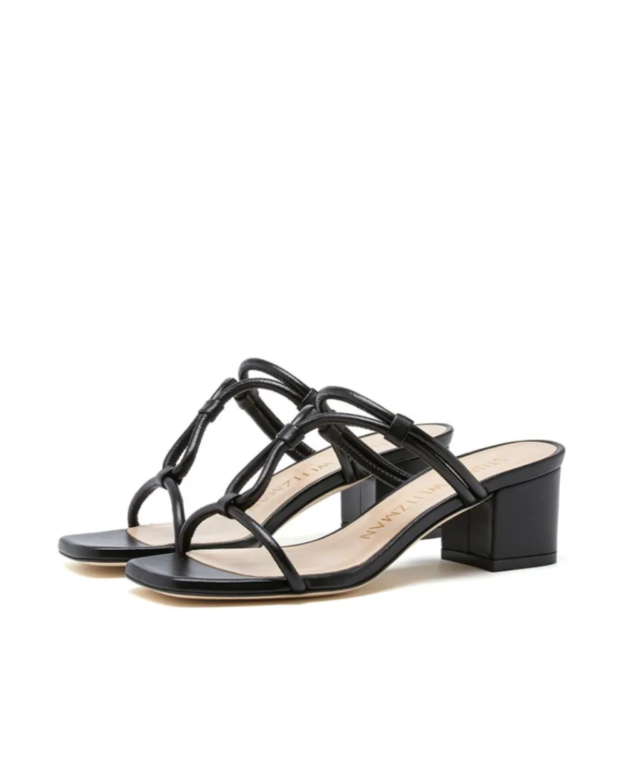 Woven Knot 50 Block Sandals