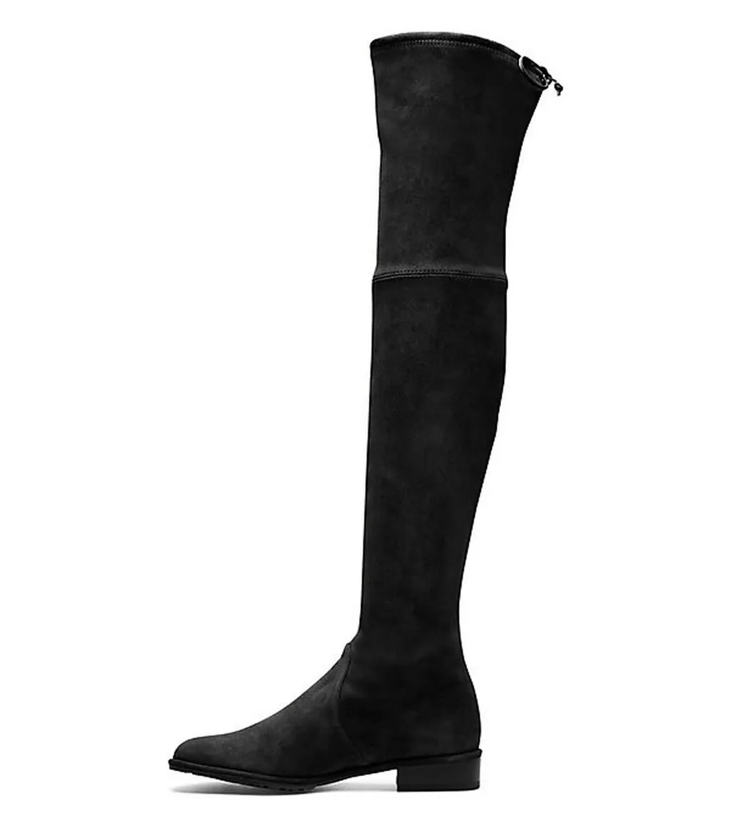 Tie-Fastened Thigh High Boots
