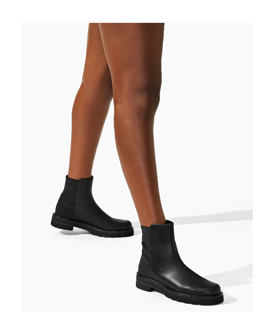 Two-Tone Ankle Boots