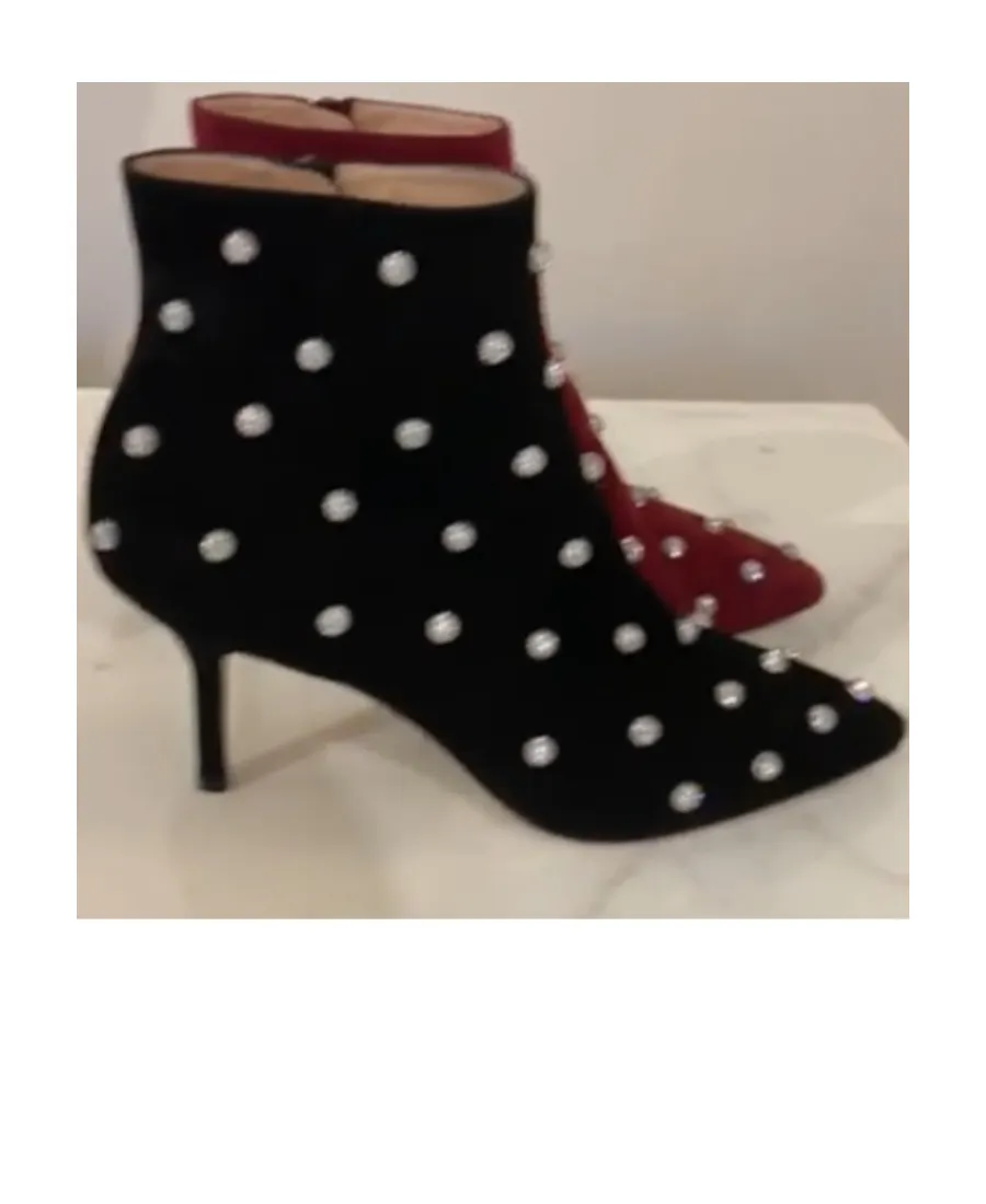 Point-Tipped And Fine-Heeled Ankle Boots