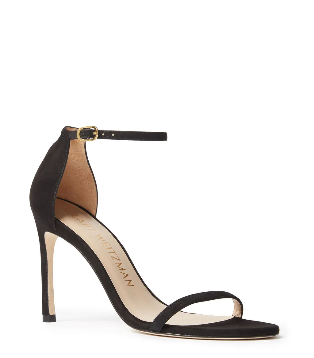 High-Heeled Sandals With Single-Loop Straps