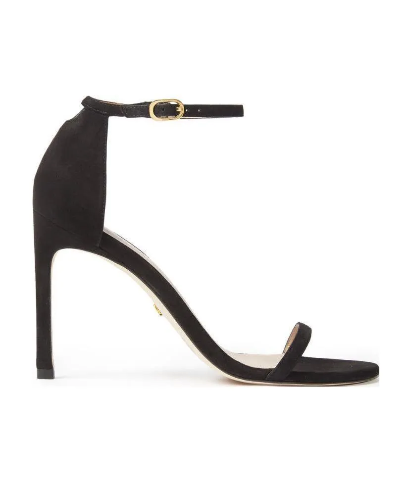 High-Heeled Sandals With Single-Loop Straps
