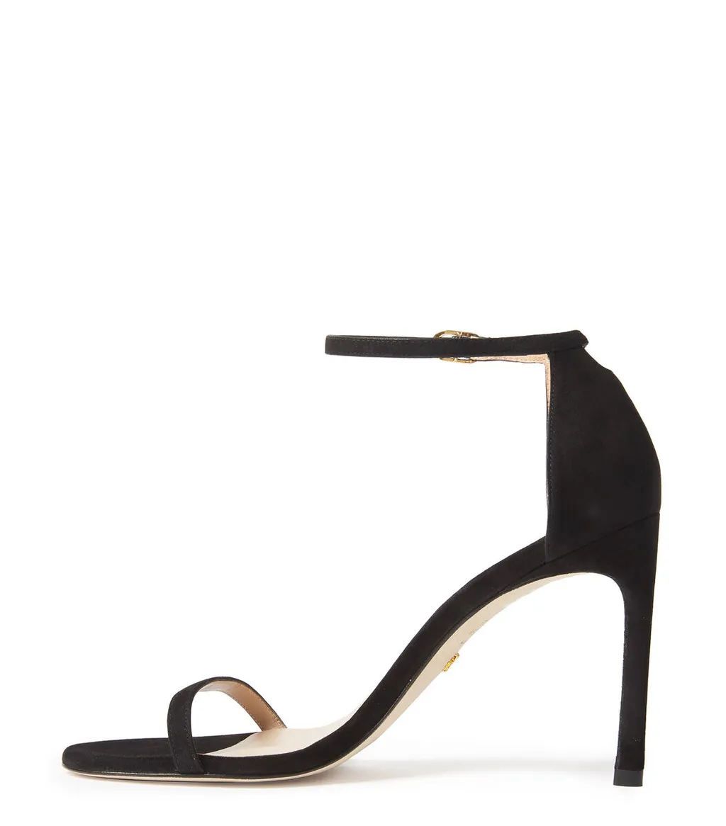 High-Heeled Sandals With Single-Loop Straps
