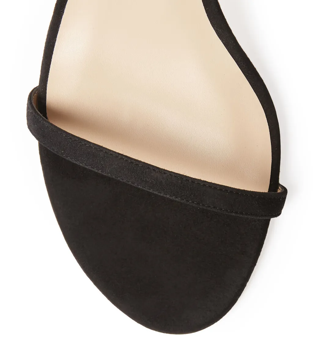High-Heeled Sandals With Single-Loop Straps