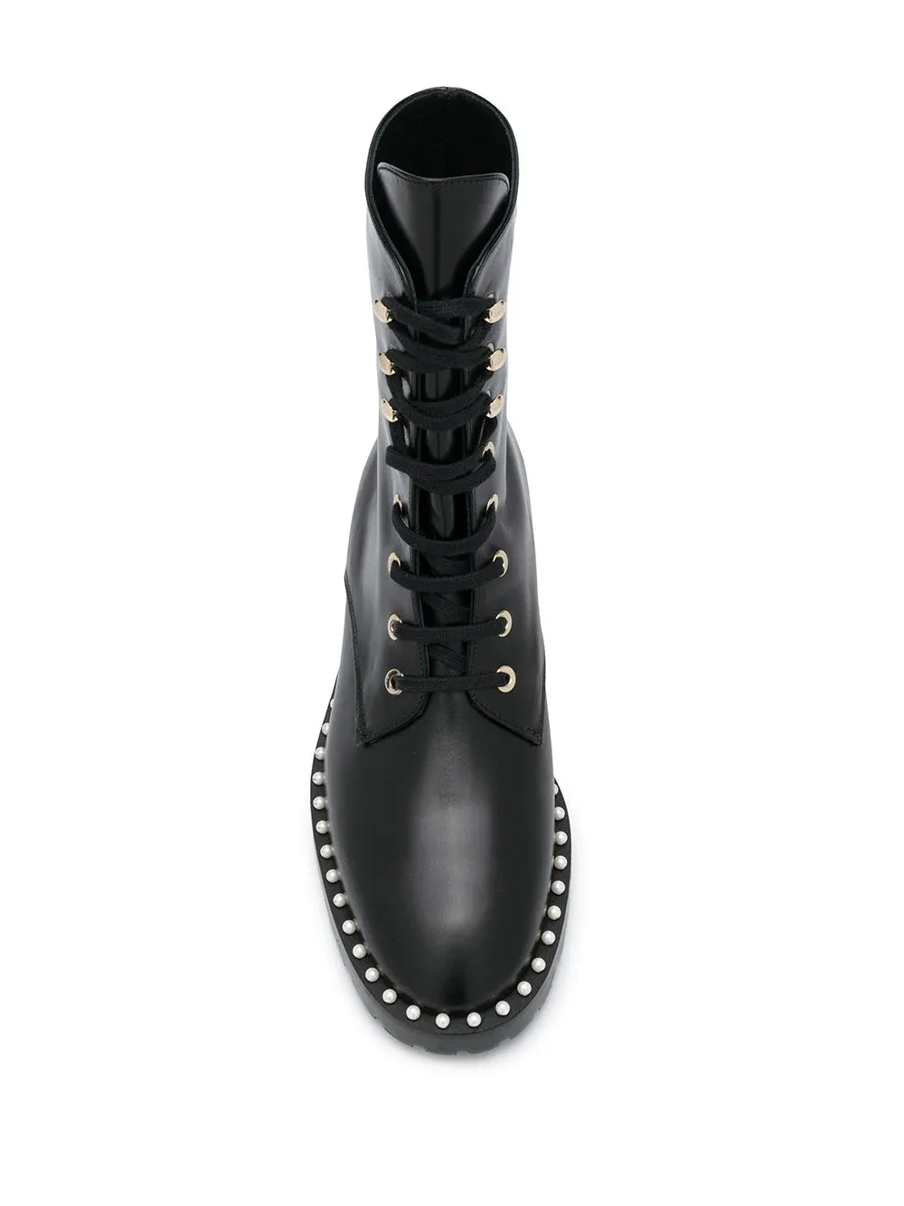 Lace-Trimmed High Boots