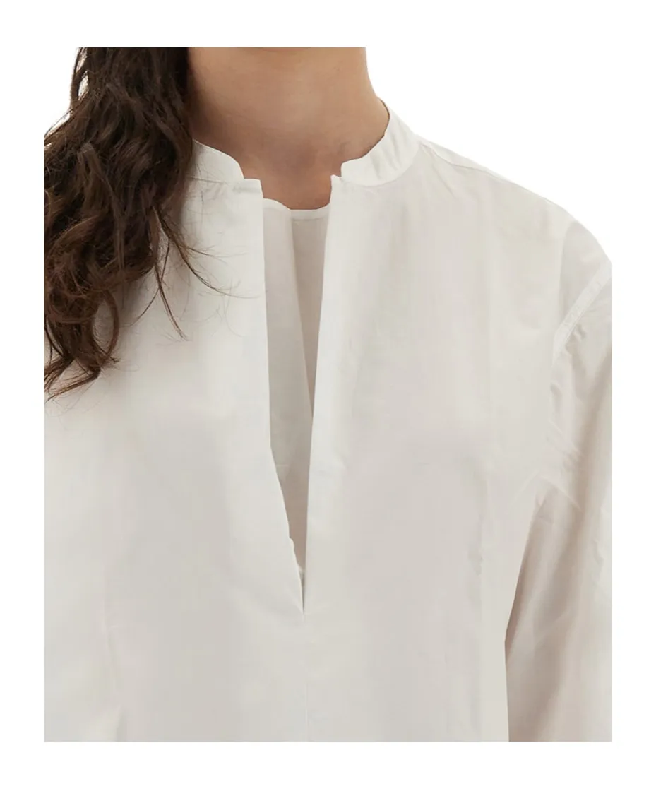 Pleat-Detail Blouse
