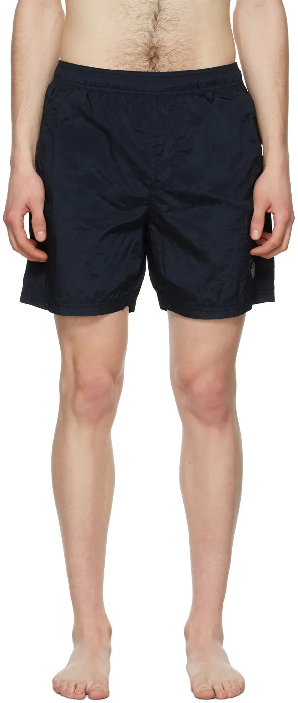 Compass-Patch Swim Shorts