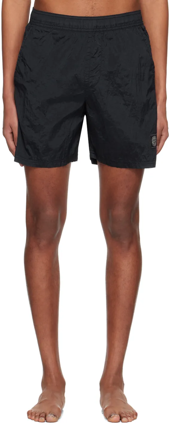 Compass-Patch Swim Shorts