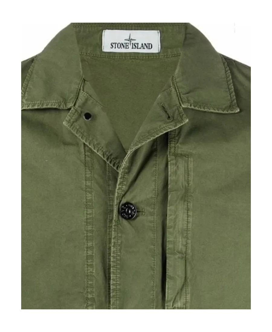 Logo-Patch Button-Fastening Jacket